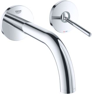 GROHE ATRIO AFBOUWDEEL S-SIZE VOOR 2-GATS INBOUW WANDKRAAN VOORSPRONG 18.5CM CHROOM 