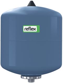 REFLEX REFIX EXPANSIEVAT 8L VOORDRUK 4BAR EINDDRUK 10BAR MAX 70GRADEN C CONTINU HX 316X206MM BLAUW 