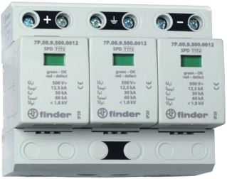 FINDER SPD TYPE 1+2 FOTOVOLTAISCH 3 VARISTOREN