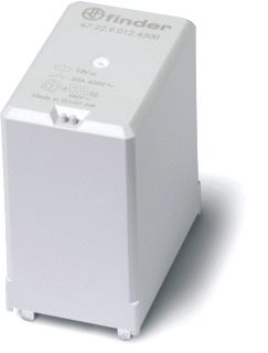 FINDER VERMOGENSRELAIS VOOR PV OMVORMERS 2X MAAK 50A/400VAC SPOEL 12 VDC CONTACT AGSNO2 MET CONTACTAFSTAND VAN 5,2 MM OF MEER