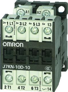 OMRON MAGNEETSCHAKELAAR 3P AC3-10A-4KW(400V) HULPCONTACT 1M SPOELSPANNING 24VDC SCHROEFKLEM 