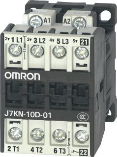 OMRON MAGNEETSCHAKELAAR 3P AC3-10A-4KW(400V) HULPCONTACT 1V SPOELSPANNING 24VDC SCHROEFKLEM 