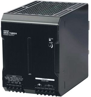 OMRON S8VK VOEDING 480W 21.6-27.6V 20A 380-480VAC 450-600VDC SCHROEF 5.3-MOD 831VA DIN-RAIL IP20 HXBXD 125X95X140MM 