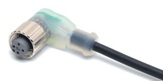 OMRON M12 CONNECTOR PVC 4 PINS HAAKS 2 M LED-INDICATOR (PNP) 