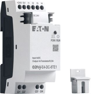 EATON EASY E4 I/O-UITBREIDING 24 V DC 24 V AC 4DI 4DQ TRANSISTOR SCHROEFAANSLUITING 