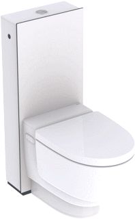 GEBERIT AQUACLEAN MERA CLASSIC DOUCHEWC TOILETSYSTEEM STAAND MET SOFTCLOSE ZITTING EN DEKSEL ALPIEN WIT 146240111 