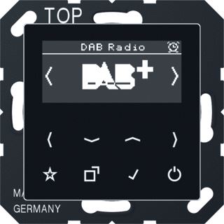 JUNG SMARTRADIO DAB+ A500 ZWART