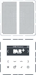 JUNG SMARTRADIO DAB+ MONO CD500 ALPINE WIT