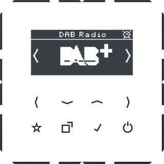 JUNG SMARTRADIO DAB+ CD500 ALPINE WIT