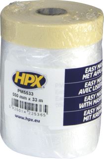 HPX ZELFKLEVENDE TAPE CREPEPAPIER (LXB) 33MX550MM TEMP BEST 0 80 GRADEN C