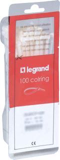 LEGRAND BUNDELBAND COLRING POLYAMIDE 6/6 CODEERBAAR TRANSPARANT L95 B2.4