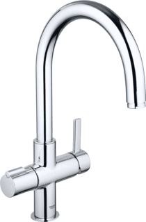 GROHE RED DUO KEUKENMENGKRAAN BLAD/KRAANGAT EENGREEPS 407MM HOOGTE 223MM UITLOOP DRAAIBAAR CHROOM 