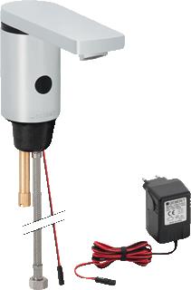 GEBERIT HYTRONIC 86 1-GATS WASTAFELKRAAN VOOR KOUD OF GEMENGD WATER 230V IR CHROOM 116136211