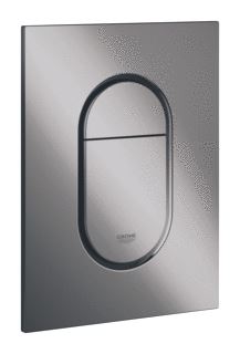 GROHE ARENA COSMOPOLITAN S BEDIENINGSPLAAT MECHANISCH TWEEKNOPS 172 X 130MM (LXB) KUNSTSTOF HARD GRAPHITE