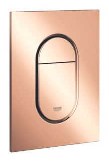 GROHE ARENA COSMOPOLITAN S BEDIENINGSPLAAT MECHANISCH TWEEKNOPS 172 X 130MM (LXB) KUNSTSTOF WARM SUNSET