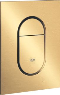 GROHE ARENA COSMOPOLITAN S BEDIENINGSPLAAT MECHANISCH TWEEKNOPS 172 X 130MM (LXB) KUNSTSTOF COOL SUNRISE GEBORSTELD