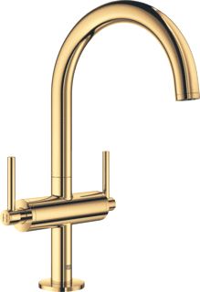 GROHE ATRIO WASTAFELMENGKRAAN L-SIZE PO WASTE TWEEGREEPS 1-GATS 166MM UITLOOP 303MM HOOGTE DRAAIBAAR COOL SUNRISE 