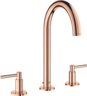 GROHE ATRIO WASTAFELMENGKRAAN M-SIZE TREKWASTE EENGREEPS 3-GATS 166MM UITLOOP 291MM HOOGTE DRAAIBAAR WARM SUNSET 