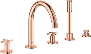 GROHE ATRIO BADRANDCOMBINATIE TWEEGREEPS (KRUIS) 5-GATS HANDDOUCHE. 2000MM SLANG 230MM UITLOOP 279MM HOOGTE WARM SUNSET 