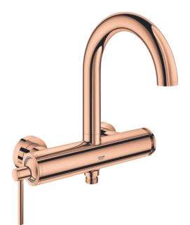 GROHE ATRIO BADMENGKRAAN EENGREEPS MET S-KOPPELINGEN MET OMSTELINRICHTING 165MM UITLOOP 233MM HOOGTE VAST WARM SUNSET 