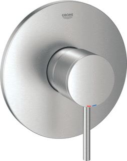 GROHE ATRIO NEW OPBOUWDEEL DOUCHEMENGKRAAN EENGREEPS 1-GATS SUPERSTEEL (TE GEBRUIKEN MET 35 600 000) 