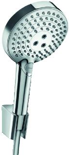 HANSGROHE RAINDANCE SELECT S / POWDERRAIN HANDDOUCHE BADSET 120MM DOUCHEKOP 3JET 1250MM DOUCHESLANG MET DOUCHEHOUDER CHROOM 