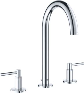 GROHE ATRIO NEW WASTAFELMENGKRAAN M-SIZE TREKWASTE TWEEGREEPS 3-GATS 291MM HOOGTE 166MM UITLOOP DRAAIBAAR CHROOM 