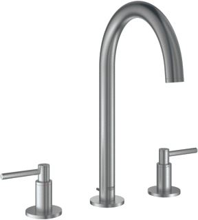 GROHE ATRIO NEW WASTAFELMENGKRAAN M-SIZE TREKWASTE TWEEGREEPS 3-GATS 291MM HOOGTE 166MM UITLOOP DRAAIBAAR SUPERSTEEL 