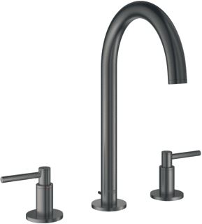 GROHE ATRIO NEW WASTAFELMENGKRAAN M-SIZE TREKWASTE TWEEGREEPS 3-GATS 291MM HOOGTE 166MM UITLOOP DRAAIBAAR HARD GRAPHITE GEB 