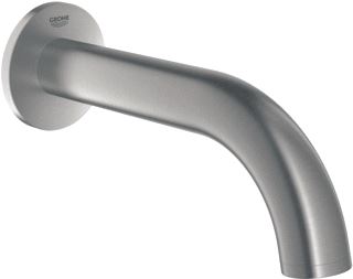 GROHE ATRIO NEW BUISUITLOOP SANITAIRKRAAN WAND MET MOUSSEUR G1/2 171MM VOORSPRONG UITLOOP VAST SUPERSTEEL 