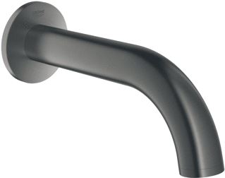 GROHE ATRIO NEW BUISUITLOOP SANITAIRKRAAN WAND MET MOUSSEUR G1/2 171MM VOORSPRONG UITLOOP VAST HARD GRAPHITE GEBORSTELD 