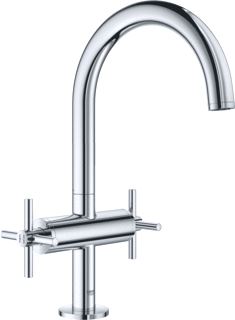 GROHE ATRIO NEW WASTAFELMENGKRAAN L-SIZE PO WASTE TWEEGREEPS KRUIS 1-GATS 303MM HOOGTE 166MM UITLOOP DRAAIBAAR CHROOM 