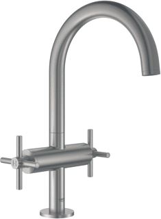 GROHE ATRIO NEW WASTAFELMENGKRAAN L-SIZE PO WASTE TWEEGREEPS KRUIS 1-GATS 303MM HOOGTE 166MM UITLOOP DRAAIBAAR SUPERSTEEL 