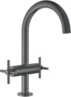 GROHE ATRIO WASTAFELMENGKRAAN L-SIZE PO WASTE TWEEGREEPS KRUIS 1-GATS 303MM HOOGTE 166MM UITLOOP DRAAI HARD GRAPHITE GEB 