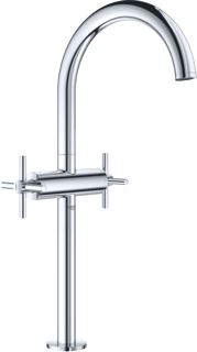 GROHE ATRIO NEW WASTAFELMENGKRAAN XL-SIZE PO WASTE TWEEGREEPS KRUIS 1-GATS 420MM HOOGTE 180MM UITLOOP DRAAIBAAR CHROOM 