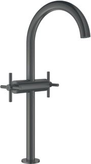 GROHE ATRIO WASTAFELMENGKRAAN XL-SIZE PO WASTE TWEEGREEPS KRUIS 1-GATS 420MM HOOGTE 180MM UITLOOP DRAAI HARD GRAPHITE GEB 