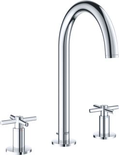 GROHE ATRIO NEW WASTAFELMENGKRAAN M-SIZE TREKWASTE TWEEGREEPS KRUIS 3-GATS 291MM HOOGTE 166MM UITLOOP DRAAIBAAR CHROOM 