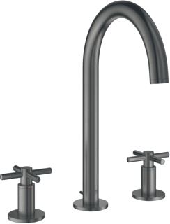 GROHE ATRIO WASTAFELMENGKRAAN M-SIZE TREKWASTE TWEEGREEPS KRUIS 3-GATS 291MM HOOGTE 166MM UITLOOP DRAAI HARD GRAPHITE GEB 