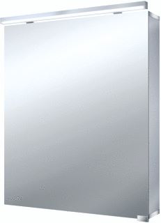 EMCO ASIS FLAT SPIEGELKAST MET 1 DEUR MET LED VERLICHTING BOVEN EN ONDER 60X72.8X11.3CM 