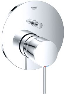 GROHE ATRIO NEW INBOUWMENGKRAAN OPBOUWDEEL (BAD) WAND EENGREEPS MET 2X OMSTELINRICHTING CHROOM 