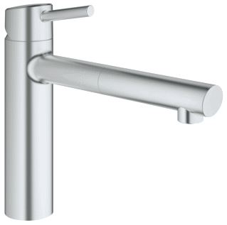 GROHE CONCETTO KEUKENMENGKRAAN EENGREEPS MOUSSEUR UITTREKBAAR 264MM HOOGTE 202MM VOORSPRONG UITLOOP MEDIUM DRAAIBAAR CHROOM