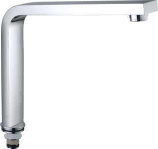 GROHE EUROCUBE BUISUITLOOP SANITAIRKRAAN MET MOUSSEUR 202MM VOORSPRONG UITLOOP DRAAIBAAR CHROOM (VOOR 31255000) 