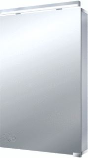 EMCO ASIS FLAT SPIEGELKAST MET 1 DEUR MET LED VERLICHTING 50X72.8X11.3CM ALUMINIUM 