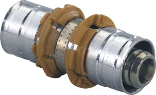 UPONOR S-PRESS FITTING RECHT 1-DELIG HOEK 0 GRADEN AANSLUITING 1: 14MM PERSMOF AANSLUITING 2: 14MM PERSMOF 