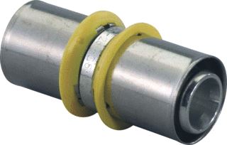 UPONOR S-PRESS FITTING RECHT HOEK 0 GRADEN AANSLUITING 1: 20MM PERSMOF AANSLUITING 2: 20MM PERSMOF