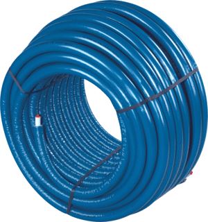 UPONOR UNI PIPE PLUS LEIDING / BUIS THERMO 16X2MM GEISOLEERD ISO-4 (S4) 4MM ISOLATIE BLAUW OP ROL E=100M 