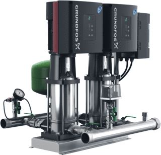 GRUNDFOS DRUKVERHOGINGSINSTALLATIE HYDRO MULTI-E 2 CRIE 3-4 U1 A-A-AD-M GNL 