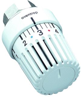 OVENTROP THERMOSTAATKOP UNI-LH M30X1.5 ZONDER NULSTAND WIT