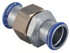 GEBERIT MAPRESS RVS 316 FKM BLAUW 3-D KOPPELING 18 MM