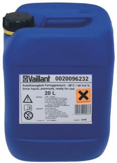 VAILLANT BRINE ETHYLENEGLYCOL 44% 20 L-30GRADEN C VWW 11/4 SA AROCOLLECT AROCOLLECT LUCHT COLLECTOR 